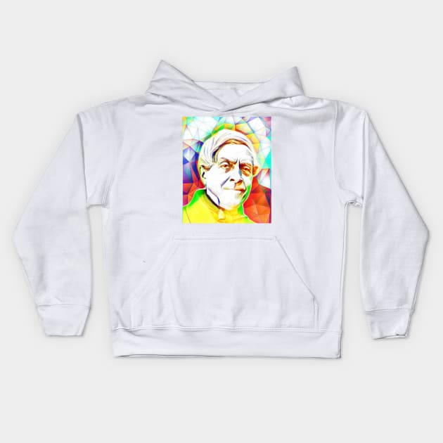 Jules Michelet Colourful Portrait | Jules Michelet Artwork 11 Kids Hoodie by JustLit